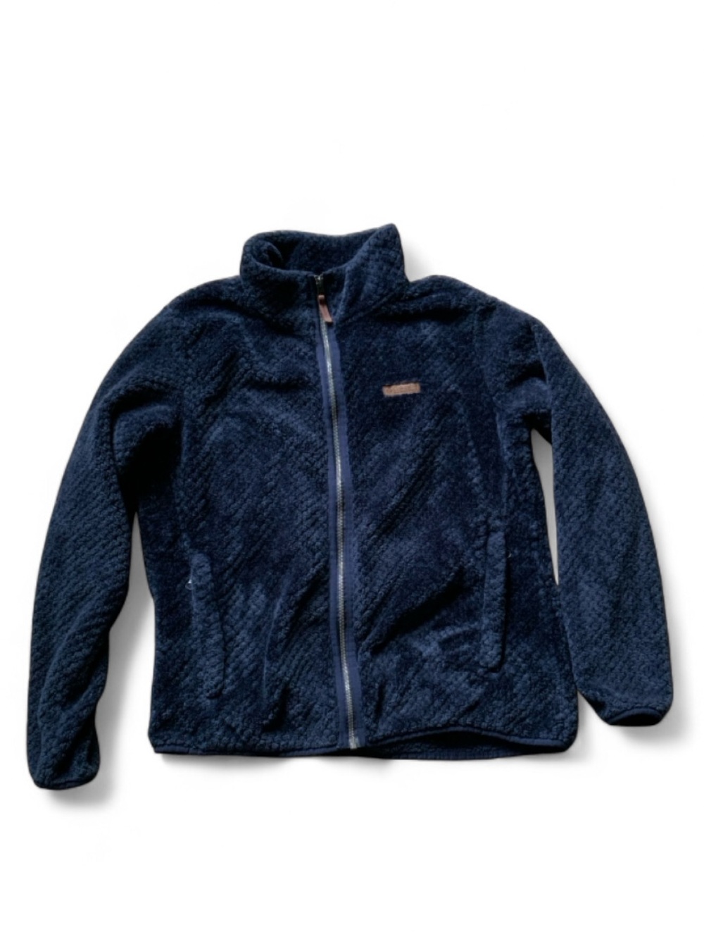 Columbia Navy Zippered Front Fleece Jacket Women's XL